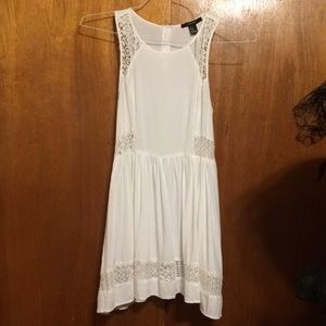 Forever 21 White Lace Inlay Boho Dress
